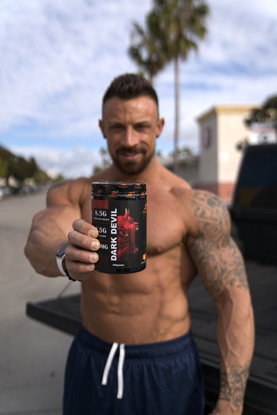 DarkDevil Pre-Workout: Siêu Mạnh với 8.5G Citrulline, 4.5G Beta Alanine, và 300 Alpha GPC